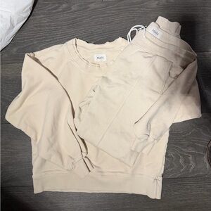 Mate The Label Organic Cotton Crew Set Size Small